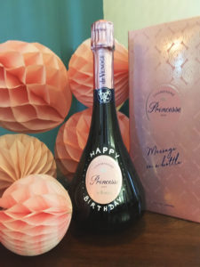 champagne rosé Princes de Venoge Message on a Bottle
